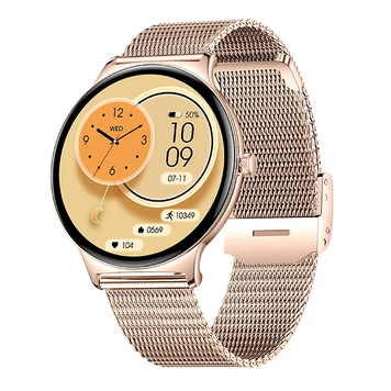 Умные часы Modfit Business Pro Gold Mesh с AMOLED дисплеем и функцией звонков (1077-0333) 1077-0333 фото