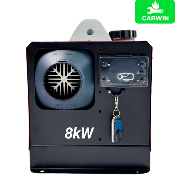 Автономный дизельный обогреватель (Webasto) CARWIN 8 кВт (12В/24В/220В) с LCD-дисплеем и пультом ДУ С800 фото