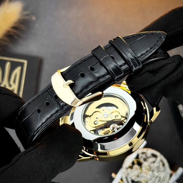Мужские механические часы Awarder 022-3D Не Забуду Дім Gold-Black с автоподзаводом 1202-0494 фото
