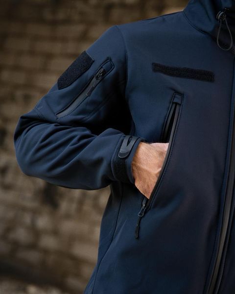 Тактическая куртка Softshell MASAD синяя M 12795 фото