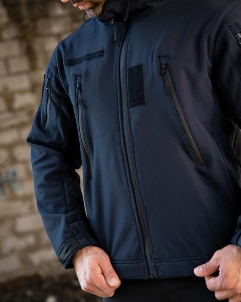 Тактическая куртка Softshell MASAD синяя M 12795 фото