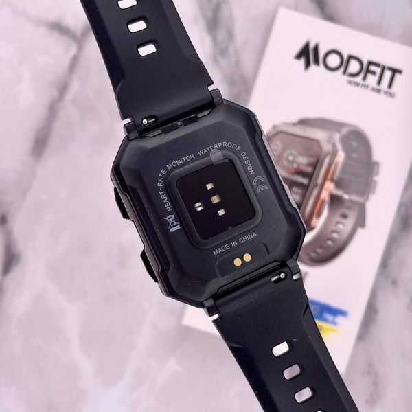 Чоловічий розумний годинник Modfit Iron All Black з функцією дзвінка та захистом IP68 1077-0221 фото