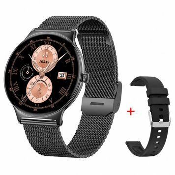 Розумний годинник Modfit Business Pro Black Mesh (1077-0360) з металевим браслетом та додатковим ремінцем 1077-0360 фото