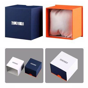 Коробочка Skmei BOXPF1 Blue-Orange Box для хранения и подарка часов Boxes 1000-0248 фото