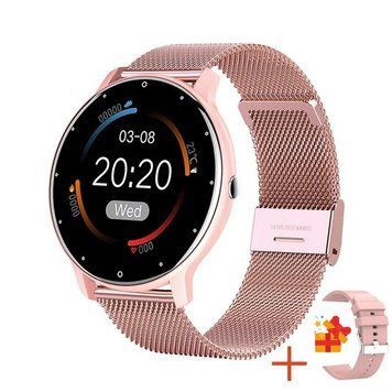 Розумний годинник Modfit Business Pink Mesh 41 мм (SKU 1077-0226) з AMOLED дисплеєм та металевим браслетом 1077-0226 фото