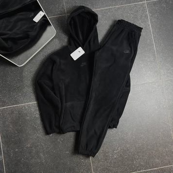 Спортивний чоловічий флісовий костюм Black Performance S black фото