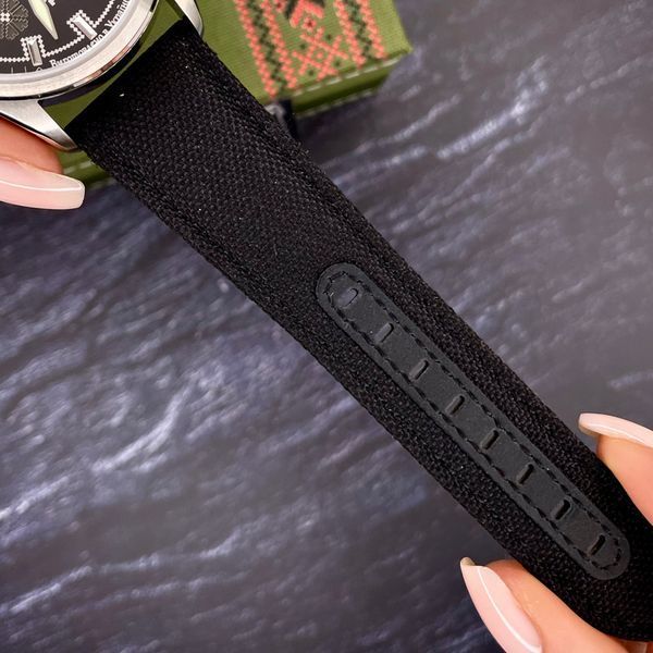 Чоловічий механічний годинник Awarder 040 Embroidery Silver-Army Green Black Automatic з сапфіровим склом 10ATM 1202-0006 фото