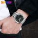 Мужские классические часы Skmei 9293SIBK Silver-Black с серебристым браслетом и минеральным стеклом 1080-1648 фото 3