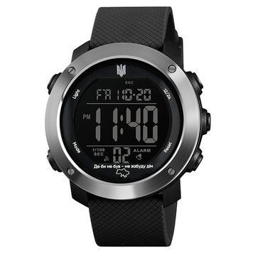Мужские тактические часы Awarder 033 Де би не був Black-Silver-Black с электронным циферблатом 1202-0045 фото