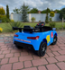 Дитячий спортивний електромобіль кабріолет зі спойлером PRIMA CAR Cabrio 6V 5A (пульт, LED-фари, музика, педаль газу), Синій G539 фото 6