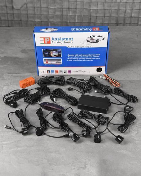 Парковочный радар Parking Sensor 8 датчиков, LED-дисплей, ультразвуковая система 90923 фото