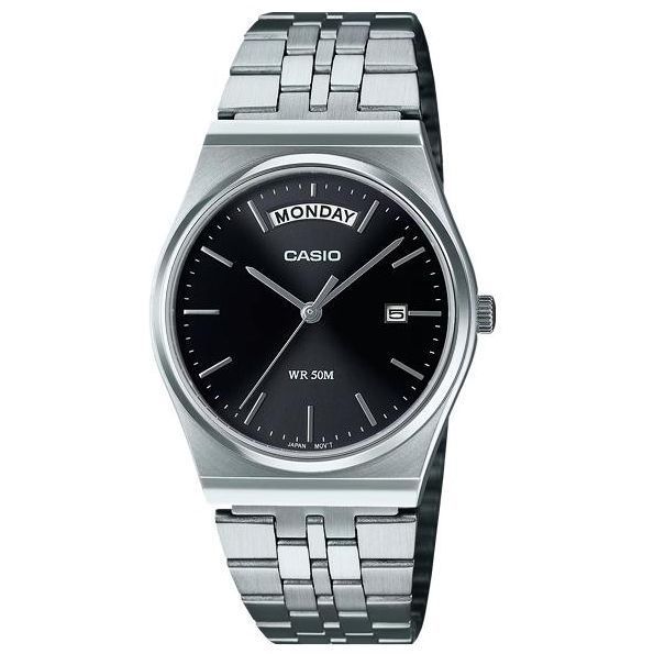 Мужские часы Casio MTP-B146D-1A из нержавеющей стали и минеральным стеклом в классическом стиле 1141-0445 фото