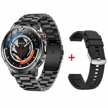 Розумний годинник Modfit ActiveShield Black Steel + ремінець в подарунок 1077-0369 фото