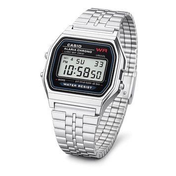 Мужские часы Casio A159WA-N1 Casio Original с электронным циферблатом и стальным браслетом 1141-0079 фото