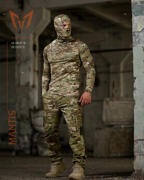 Тактический лонгслив с балаклавой MANTIS&reg; Phantom LS Combat Shirt - Multicam S/M 96925 фото