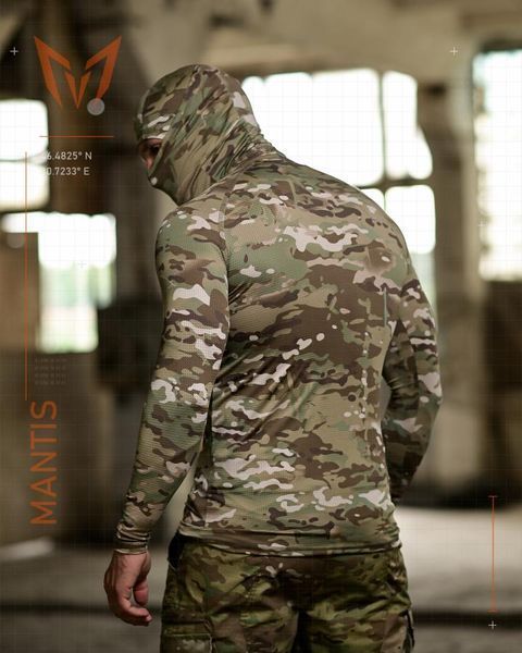 Тактический лонгслив с балаклавой MANTIS&reg; Phantom LS Combat Shirt - Multicam S/M 96925 фото