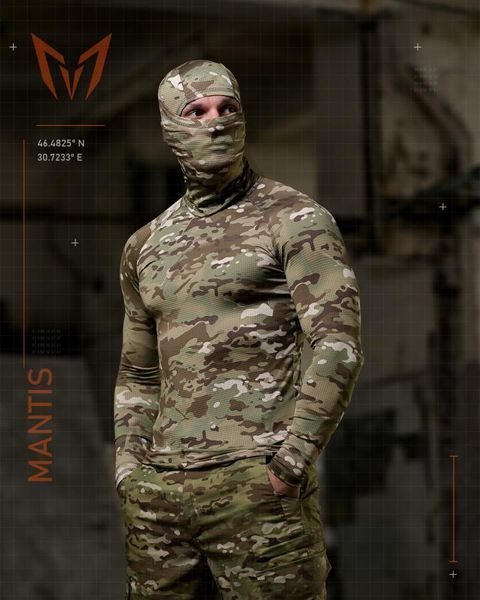 Тактический лонгслив с балаклавой MANTIS&reg; Phantom LS Combat Shirt - Multicam S/M 96925 фото