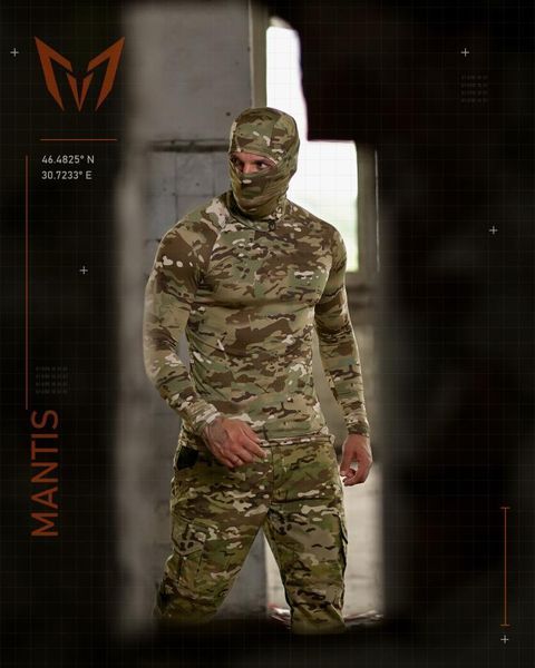 Тактический лонгслив с балаклавой MANTIS&reg; Phantom LS Combat Shirt - Multicam S/M 96925 фото