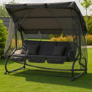 Садовая качель Lavento Comfort 4XL с навесом и москитной сеткой VIR VGL фото