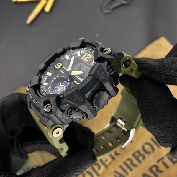 Чоловічий тактичний годинник Awarder 004 СБУ Army Green-Black з водонепроникністю 5 ATM та хронографом 1202-0155 фото
