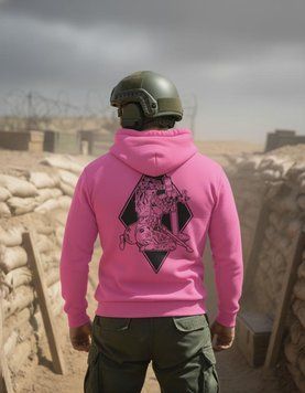 Милитари худи на флисе GENESIS Mina pink M 94100 фото