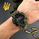 Чоловічий тактичний годинник Awarder 005P Тризуб золото Camo Green з паракордовим ремінцем та компасом 1202-0145 фото 7