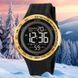Мужские спортивные часы Skmei 2155GD Gold с электронным циферблатом и подсветкой 1080-2657 фото 5