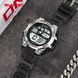 Чоловічий спортивний годинник Skmei 2318BKSI Black-Silver з електронним циферблатом та підсвіткою 1080-3095 фото 2