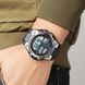 Чоловічий спортивний годинник Skmei 2318BKSI Black-Silver з електронним циферблатом та підсвіткою 1080-3095 фото 3