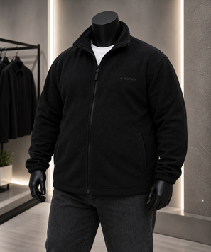 Флисовая кофта Norwin Alpine Plus Size - Чёрная 4XL Plus4 фото