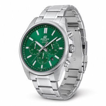Чоловічий годинник Casio Edifice EFV-650D-3A з зеленим циферблатом та хронографом 1141-0602 фото
