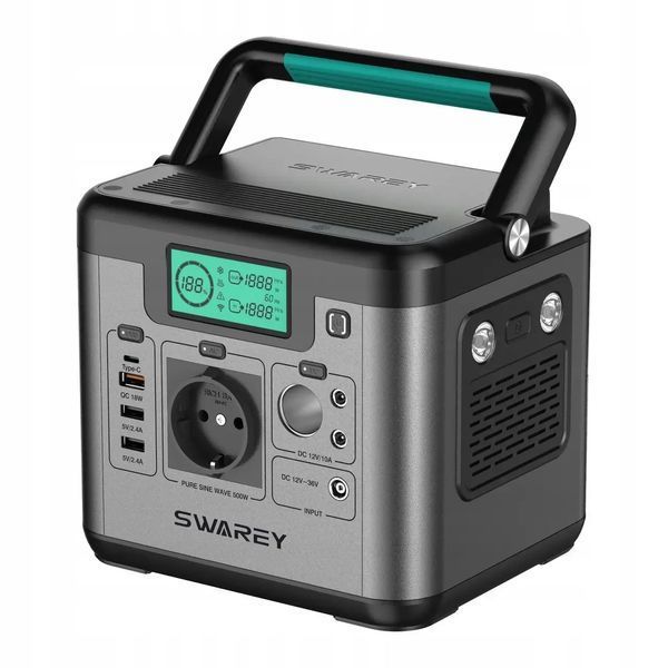 Портативна зарядна станція Swarey S500 Pro 518 Вт/год E0020 фото