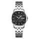 Женские часы Skmei 2085SIBK Silver-Black с серебристым металлическим браслетом и черным циферблатом 1080-2344 фото 1