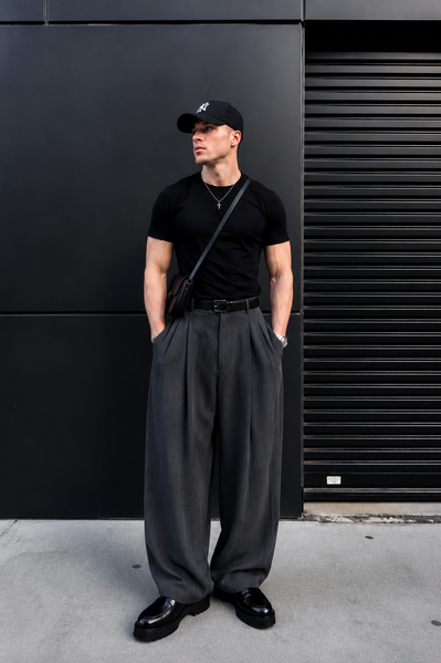 Широкі штани Baggy графіт S Baggy01  фото