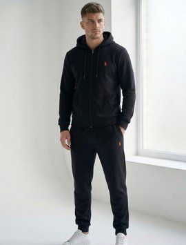 Мужской спортивный костюм Polo с капюшоном, черный S polo фото