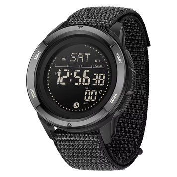 Тактичний годинник Sanda 2197 Nylon Black з нейлоновим ремінцем та водонепроникністю 5 ATM 1044-0194 фото