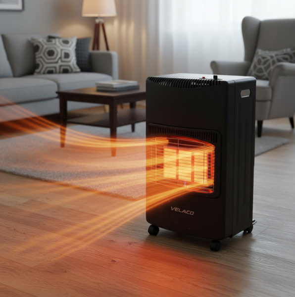 Газовый обогреватель Velaco Eco-One 3 уровня мощности (1500 / 2750 / 4200 Вт) + редуктор + резиновый шланг (Польша) ECO-ONE фото