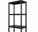 Стелаж пластиковий PRIMA HOME (178,5 х 60 х 30 см) 5 полиць, навантаження 200 кг, для складу гаража майстерні підвалу (Чорний) G1455 фото 6