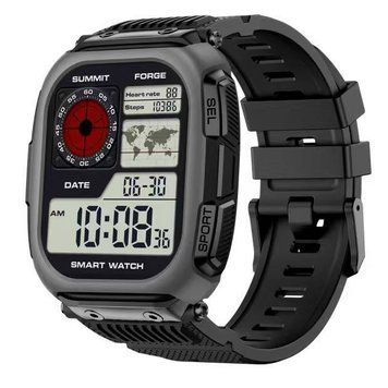 Розумний годинник Modfit Rock Gray (1077-0365) з AMOLED дисплеєм, GPS та захистом 5 ATM 1077-0365 фото