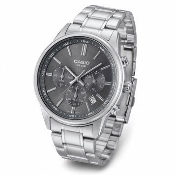 Чоловічий годинник Casio MTP-E515D-8A з нержавіючої сталі, класичний кварцовий браслет 1141-0488 фото