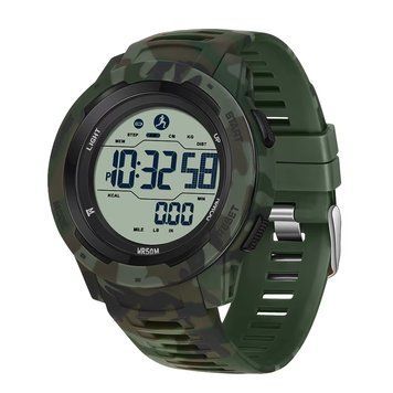 Тактичний годинник Sanda 2186 Camo Green-White з водонепроникністю 5 ATM та камуфляжним дизайном 1044-0176 фото