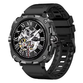Умные часы Modfit Onyx Black Steel с AMOLED дисплеем и дополнительным ремешком в подарок 1077-0315 фото