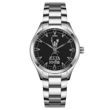 Женские часы Awarder 035 Киев II Silver-Black &mdash; Классический стальной браслет, 33 мм 1202-0049 фото