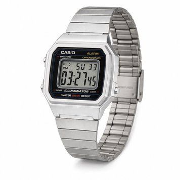 Чоловічий годинник Casio B650WD-1A з електронним циферблатом та сталевим браслетом 1141-0144 фото