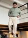 Мужской свитер Old Money Half-Zip &mdash; мятный, оверсайз S Zip фото 2