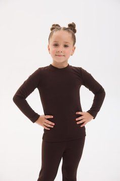 Детский термокомплект Thermo Kids с микрофлисом - шоколадный 98р Thermo. фото