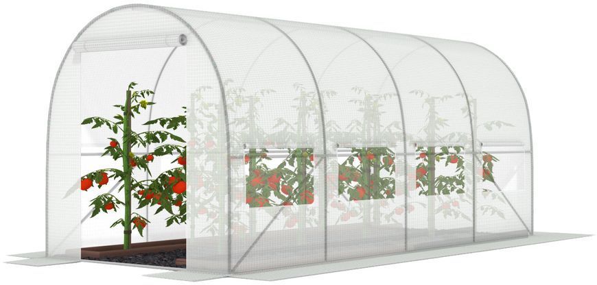 Плівка для теплиці 10 м&sup2; армована, щільність 140 г/м&sup2;, з UV-4 фільтром, Біла (Польща) 1633 фото
