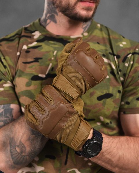 Тактичні рукавички Wallizard Tactical Стрілецькі койот XL 15387 фото