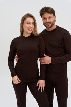 Термобельё на флисе Comfort, шоколадное, унисекс XS C001997 фото