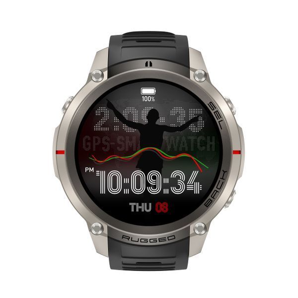 Умные часы Modfit Titan Force GPS Pro Black (1077-0362) с AMOLED дисплеем и GPS 1077-0362 фото